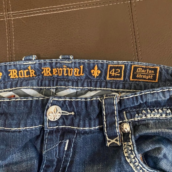 men’s rock revival bootcut jeans - Picture 3 of 3